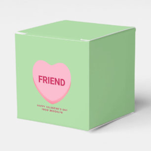 Caja Para Regalos Corazón de la conversación de color rosa verde ami