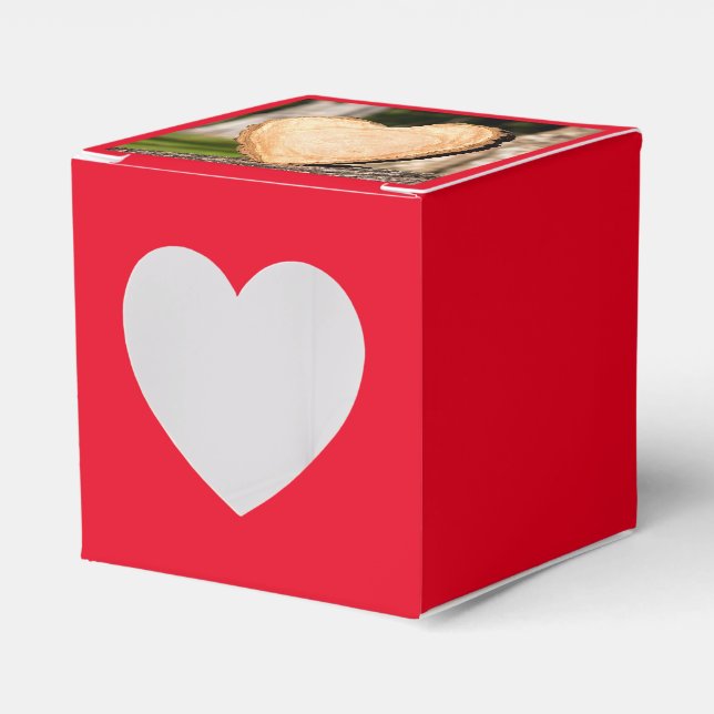 Caja Para Regalos corazón de madera (Anverso)