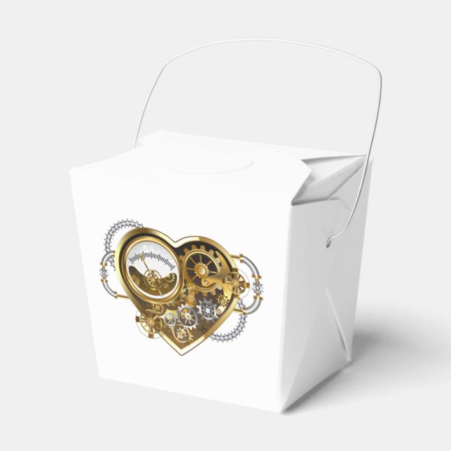Caja Para Regalos Corazón de vapor con un manómetro (Front Side)