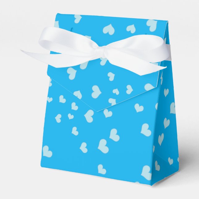 Caja Para Regalos Corazón flotante azul (Front Side)