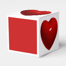 Corazón rojo brillante