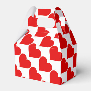 Caja Para Regalos Corazón Rojo Forma Amor Clásico Minimalismo