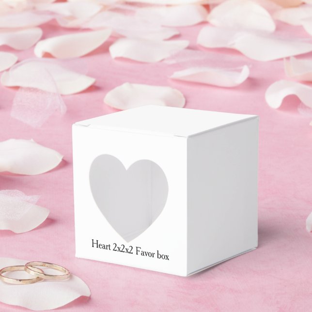 Caja Para Regalos corazón simple G 2x2x2 (Boda)