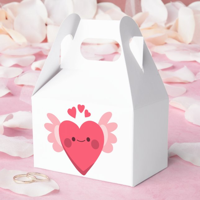 Caja Para Regalos Corazón y oso dulce (Boda)