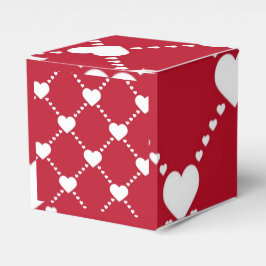 Caja Para Regalos corazones blancos adorables