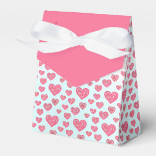 Caja Para Regalos Corazones de cachemir rosa san valentín 