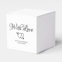 corazones personalizados regalo de Boda blanco neg