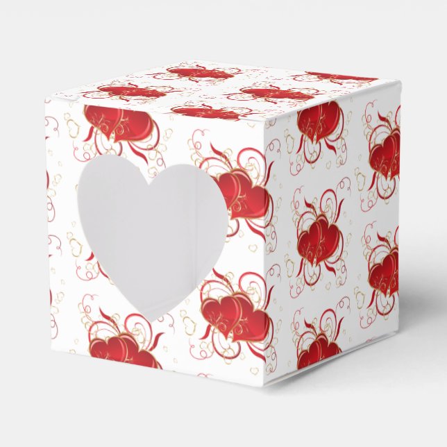 Caja Para Regalos Corazones Regalo/Favor Box-Valentine (Anverso)