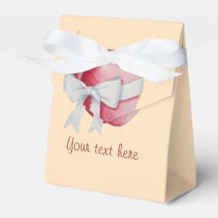 Caja Para Regalos corazones rojos atados con boda de arco de cinta b