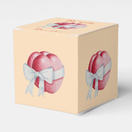 Caja Para Regalos corazones rojos atados con cinta blanca para bodas