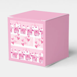 Caja Para Regalos Corazones rosados