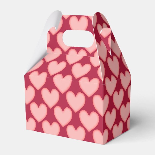 Caja Para Regalos Corazones rosas (Front Side)
