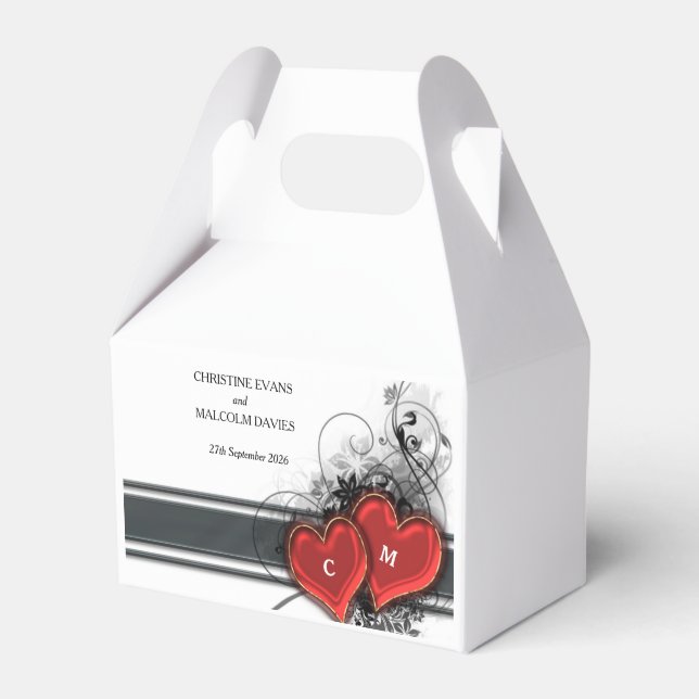 Caja Para Regalos Corazones y Desplazamientos (Front Side)