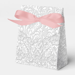 Caja Para Regalos Cordón blanco delicado