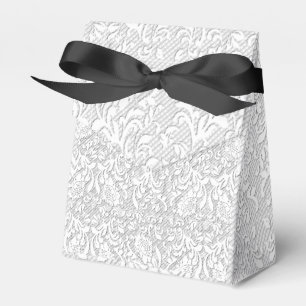 Caja Para Regalos Cordón blanco elegante