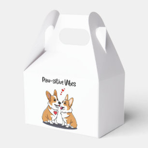 Caja Para Regalos Corgis con vibraciones de amor