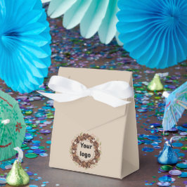 Caja Para Regalos Corona de grano de café botánico con logotipo pers