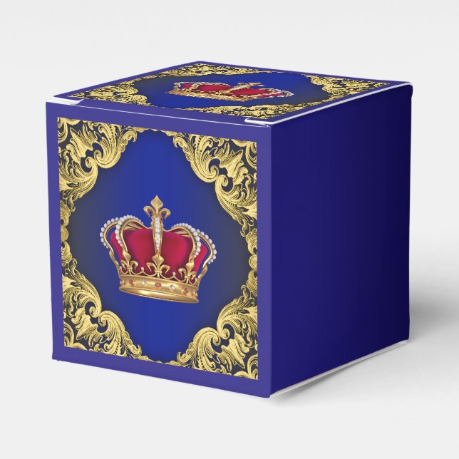 Caja Para Regalos Corona de Príncipe Real (Costado Anverso)