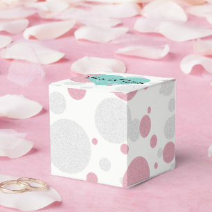 Caja Para Regalos Corona de Revelación de Bebé Rosa Azul Fiesta de S