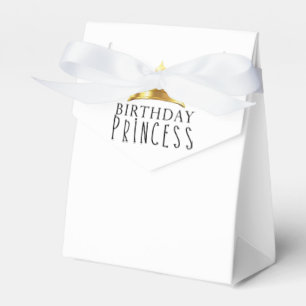 Caja Para Regalos Corona de Tiara de Princesa Cumpleaños Dorada Fies