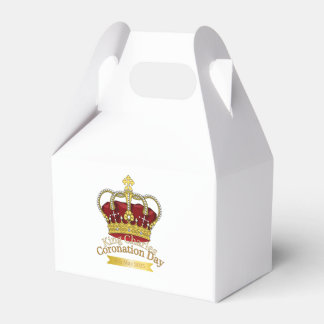 Caja Para Regalos Corona del Día de la Coronación