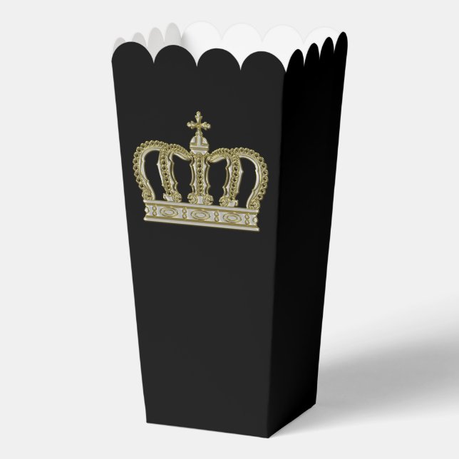 Caja Para Regalos Corona Dorada - lujo real 3 (Reverso )