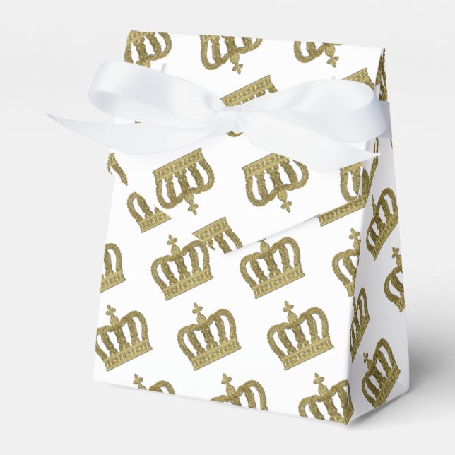 Caja Para Regalos Corona dorada - real de lujo 2 (Front Side)