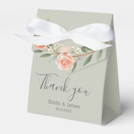 Caja Para Regalos corona verde, romántica rosa