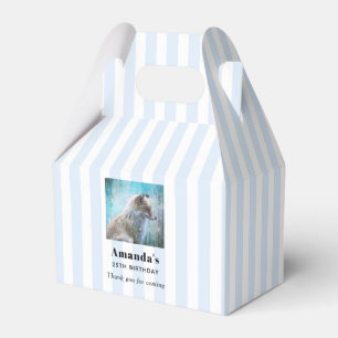 Caja Para Regalos Corte Furry Fox en Blue Grunge Background Birday