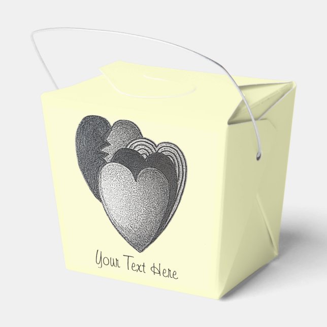 Caja Para Regalos cosas monocromáticas para cumpleaños romántico (Reverso)