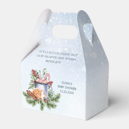Caja Para Regalos Cosmoso Winter Hot Cocoa Snowly Baby Shower