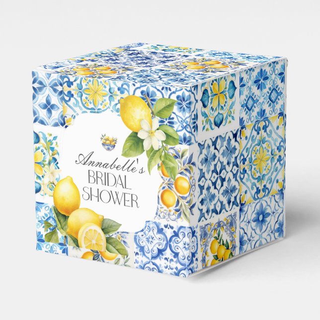 Caja Para Regalos Costa Amalfitana Bridal Italiano Ducha Favor (Costado Anverso)