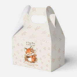 Caja Para Regalos Cosy Autumn Fox Baby Shower acogedor Fiesta Woodla