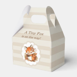 Caja Para Regalos Cosy Autumn Fox Baby Shower acogedor Fiesta Woodla