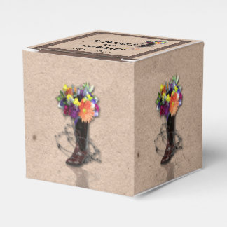 Caja Para Regalos Country Western Barbed Wire Wedder Favor Box