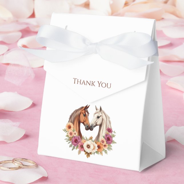 Caja Para Regalos Country Western Horses (Boda)