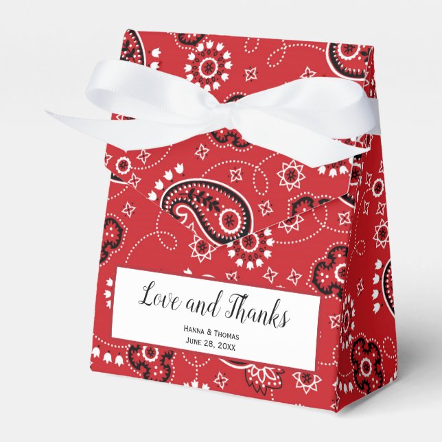 Caja Para Regalos Country Western Theme Rustic Boda Gracias (Front Side)