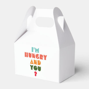 Caja Para Regalos Coussin camiseta que tengo hambre y tú?