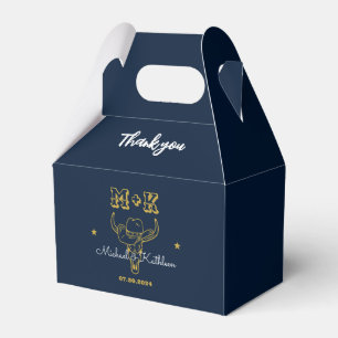 Caja Para Regalos Cowboy Bull Skull Bohemian Country Wedding