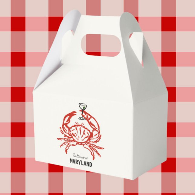 Caja Para Regalos Crab Maryland Boda (Subido por el creador)