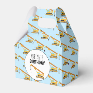 Caja Para Regalos Crane Construction Truck Boy Birthday Party