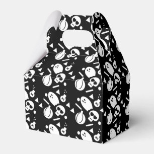 Caja Para Regalos Cráneo de Halloween Confetti