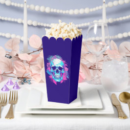 Caja Para Regalos Cráneo Floral al Estilo Vaporwave