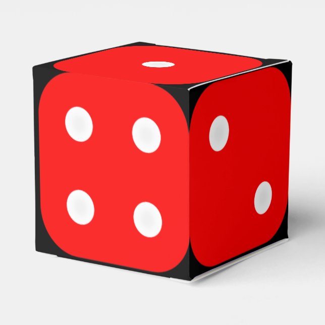 Caja Para Regalos Craps Dice Box con fondo de Personalizable (Reverso Costado)