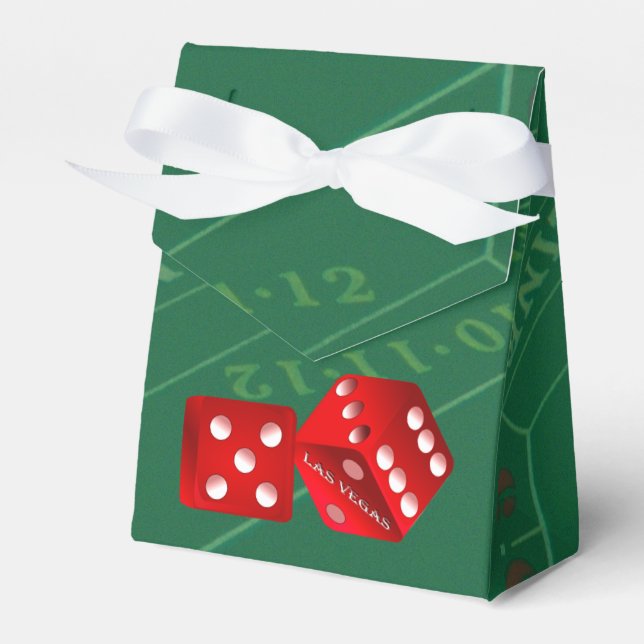 Caja Para Regalos Craps Table con los dados de Las Vegas (Front Side)
