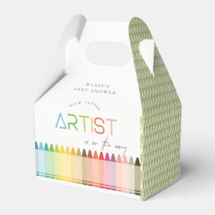 Caja Para Regalos Crayon Fun Rainbow Baby Shower