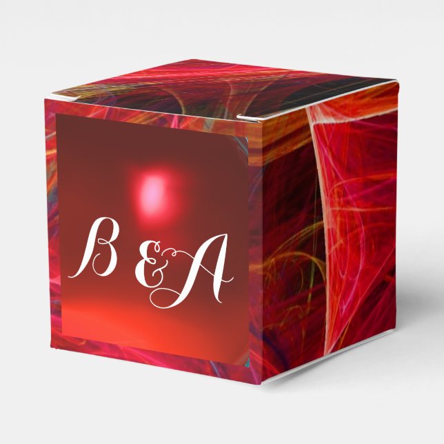 CAJA PARA REGALOS CRAZA FOTO GEMSTONE RED RUBY MONOGRAM (Costado Anverso)