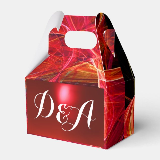 CAJA PARA REGALOS CRAZA FOTO GEMSTONE RED RUBY MONOGRAM (Front Side)