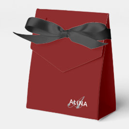 Caja Para Regalos Crea tu propio color de monograma personalizado