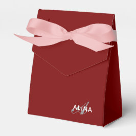 Caja Para Regalos Crea tu propio color de monograma personalizado